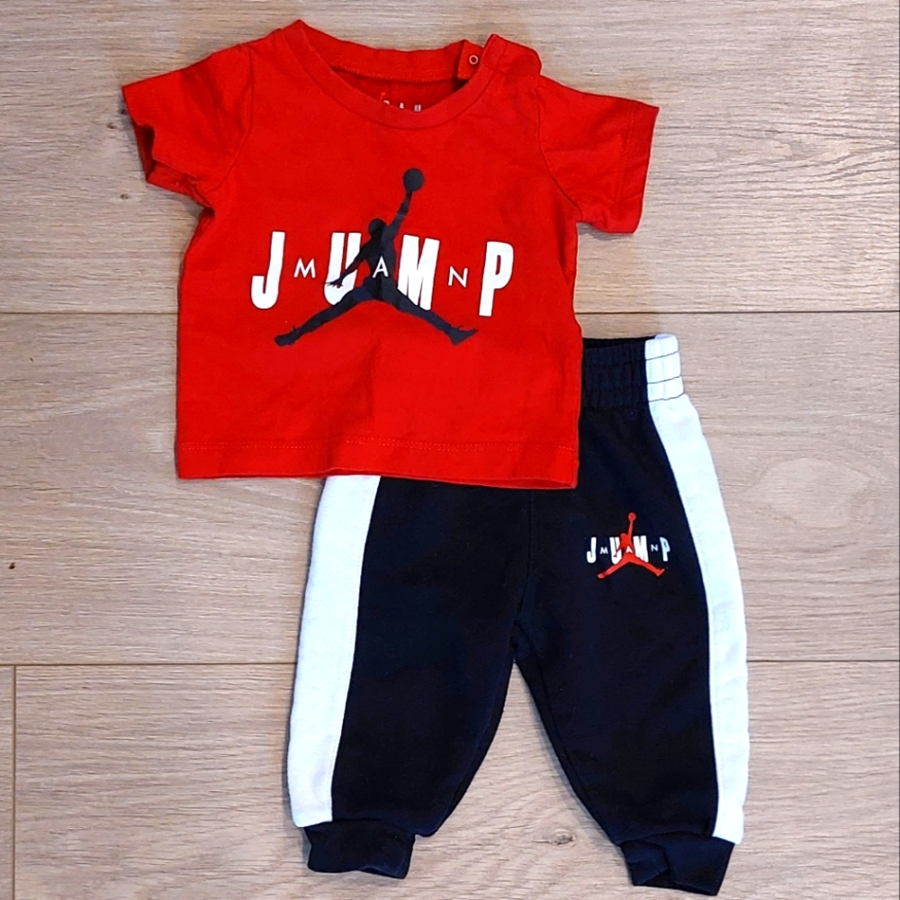 Jordan Tshirt Jogger Set - 3 months